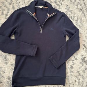BURBERRY half zip sweater